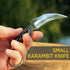 Tactical Karambit Knife with Sheath, Micarta Handle, Fixed 440C Steel Blade for Camping & Survival EDC