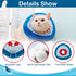 EXPAWLORER Cat Cone Collar Soft, Adjustable Cute Cat Recovery Collars After Surgery, Comfortable Neck Elizabethan Pet