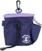 Company of Animals Treat Bag, Purple, Waterproof Pouch with Zipped Pockets & Drawstring, Clips on Belt or Pocket