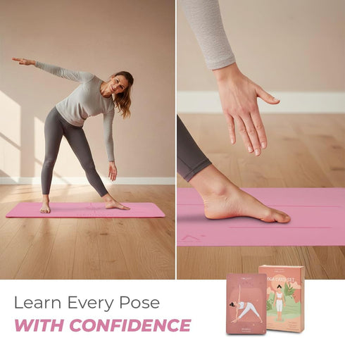 Set 4"x6" 30 10 NOLAVA Yoga Card Gift Large Yoga Cards with Poses, Intentions, Sun/Moon Flows & Guided Meditation