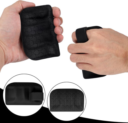 Gosknor 2pcs Anti-Slip Gym Grips, Silicone Weight Lifting Hand Protectors for Training Deadlift Pull-Up Dumbbell