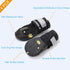 Teamoo Dog Snow Boots for Winter, Waterproof Anti-Slip Booties for Medium Large Dogs, Black Size 8