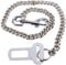JLEivvi Stainless Steel No chew Dog Car Seat Belt, Stainless Steel Dog Car