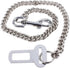 JLEivvi Stainless Steel No chew Dog Car Seat Belt, Stainless Steel Dog Car