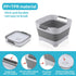 PandaEar Collapsible Baby Bottles Wash Basin, Foldable Wash Tub with Drain Plug for Infant Essentials, Bottles, Breast