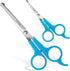 BOSHEL Dog Grooming Scissors for Dogs (2 Pc), Razor Sharp Stainless Steel Scissors for Grooming