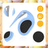 2pcs Knotting Comb for Cats and Dogs, Dematting Brush Hair Removal Tool for Pet Grooming Accessories (Blue)