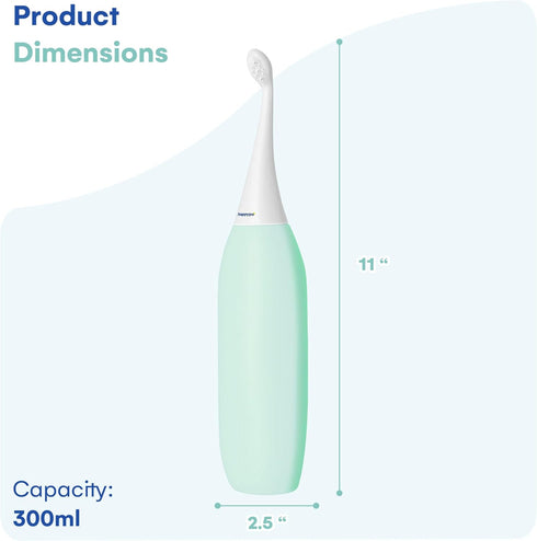 300ml 2.0 HappyPo The Original Portable Bidet - Peri Bottle for Moms, Women, and Anyone on The Go - Easy-Bidet