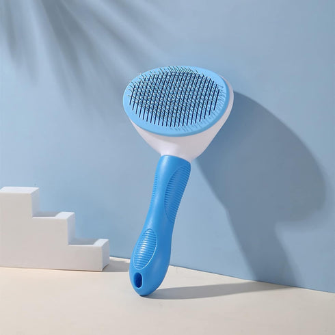 Peine para perros y gatos | Cepillo para quitar el pelo de los animales (Blue)