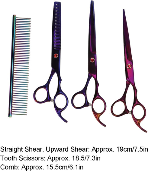TANIQIACA Dog Grooming Scissors, Professional Dog Grooming Scissors Kit, Grooming Scissors for Dogs Cats Pets