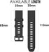 Soft Silicone Replacement Watch Band for Garmin Fenix 6S, Compatible with Fenix 6S Pro/Sapphire/5S Models