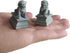 Asian Fu Foo Dogs Statues, Mini Guardian Lion Figurine Sandstone Pets for Fish Tank Aquarium Landscape Ornaments