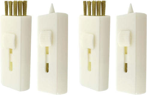 Honbay 4pcs Retractable Double Side Golf Cleaning Brush, Pocket Tool for Club Ball Groove Cleaning