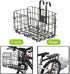 Hamiledyi Folding Bike Basket - Lift-Off Front Bike Basket with Handles, Easy Installation Rear Cargo Rack for Mountain