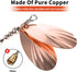 QualyQualy Fishing Spinner Bait 3pcs, Musky Bucktail Spinnerbait with Double Blades for Pike, Bass, Trout Lures