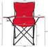 Generic Foldable Camping Chair, Portable Camping Chairs with with Arm Rest, Cup Holder & Carry Bag, Lightweight Beach