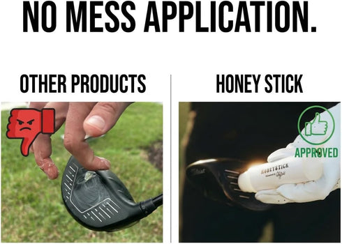 Honey Golf HoneyStick Anti Slice Gel for Golf Clubs - Anti-Hook Spin Reducer for Driver, Woods, Hybrids, Irons - Golf