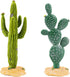 YOLUFER 2Pcs Reptile Cactus Plants Terrarium Decoration Faux Reptile Terrarium Cactus Plant Landscape