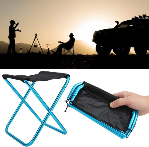 SALUTUY Folding Stool, Easy to Carry Portable Folding Chair Collapsible for Barbecue