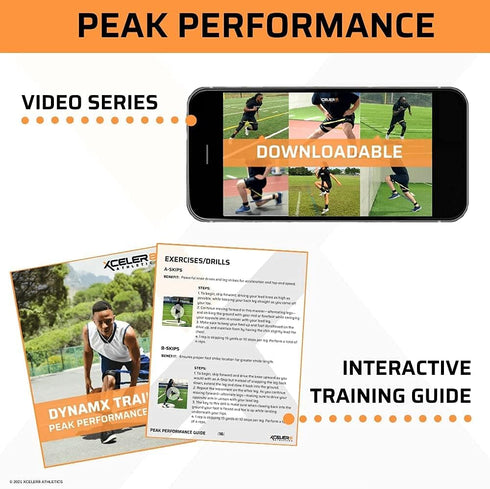 XCELER8 Bands for Speed and Agility Training - Includes Ankle Straps, Training Videos for All Sports