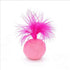 Furry Rattle Ball Cat Toy with Feather and Catnip, Interactive Pom Pom Balls for Cats, 2 Inch, 3 Pack