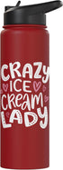 Ice Cream Dairy Yogurt Frozen Dessert Gelato Milk Crazy Ice Cream Lady Sorbet Yogurt Stainless Steel Insulated Water