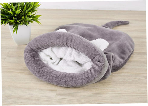 2pcs Cat Sleeping Bag - Cat Bed Cave, Self Warming Cat Bed, Dog Sleeping Bag, Indoor Cat Blanket