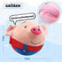 Active Moving Pet Plush Toy, Squeaky Moving Dog Ball Toy, Washable Cartoon Pig Electronic Dog Toy for Boredom Talking
