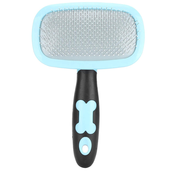 Pet Hair Comb, 360° Rotation Deshedding Slicker Brush for Cat Dog Cleaning (Blue)