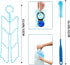 Hydration Bladder Cleaning Kit, Water Bladders Cleaner Set with Long Brush, Valve Brush, and Drying Frame