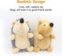 Durable Dog Squeaky Toys, Interactive Plush Chew Toys for Small, Medium, Large Dogs (Grey+Yellow, Hedgehogs)