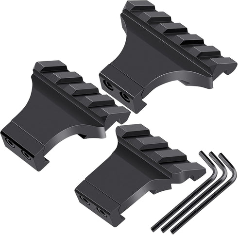 LONSEL 45 Picatinny Offset Rail Mount, 3 4 5 Slots 45 Degree Offset