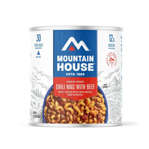 Mountain House Chili Mac with Beef - Freeze Dried Survival & Emergency Food #10 Can