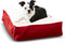 South Pine Porch Buddy Rectangle Pillow Style Dog Bed, Crimson Sherpa, Extra Small, 24" x 18"