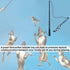 Flirt Pole for Dogs, Interactive Teaser Wand with Fleece Rope Toy for Chase and Tug of War