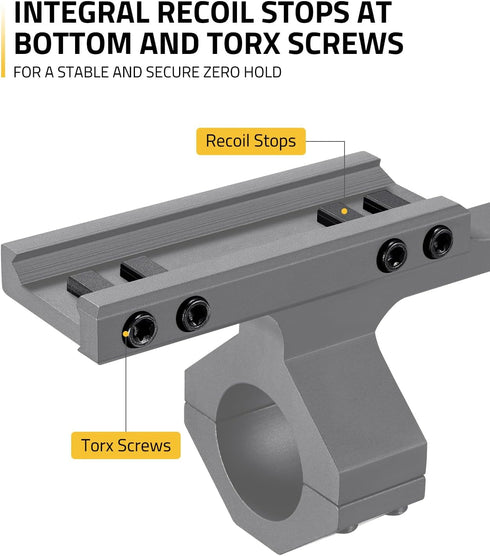 Offset CVLIFE Cantilever Scope Mounts, Dual Ring One-Piece Scope Mount, Lightweight Aluminum