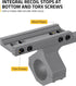 Offset CVLIFE Cantilever Scope Mounts, Dual Ring One-Piece Scope Mount, Lightweight Aluminum