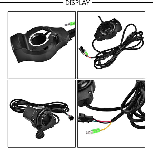 Thumb Throttle Speed Control | Sensitive Scooter Thumb Throttle with LCD Battery Voltage Display 12V to 99V