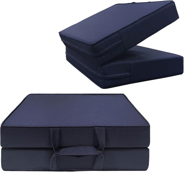 Stadium Seat Cushion 3.15 Inches Thick Portable with Handle Bleacher Cushions for