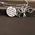 FOTAP Dog Groomer Gift - Pet Groomer Bracelet with Paw Print Charm, Bangle Gift for Pet Stylists