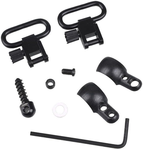 Lever Action Quick Detachable Rifle Sling Mount Kit - Split Band with 1" QD 115 Sling Swivels for Winchester, Marlin,