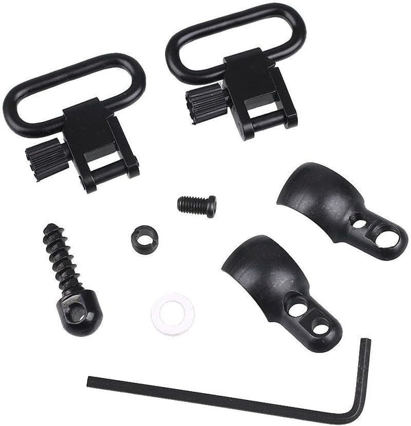 Lever Action Quick Detachable Rifle Sling Mount Kit - Split Band with 1" QD 115 Sling Swivels for Winchester, Marlin,
