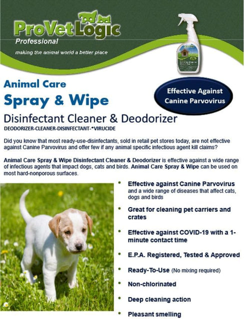 32oz ProVetLogic Spray & Wipe Disinfectant Cleaner & Deodorizer