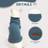 EXPAWLORER Soft Cat Sweater, Warm Kitten Clothes, Fall and Winter Pet Coat Pullover Design, Blue Medium