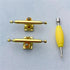 bogniga 34MM Fingerboard Trucks Square Base Finger Skateboard Fingerboard Trucks(Gold)