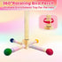 360 Finches Bird Stand Perch Toy, Bird Perch Parrot Toy Interactive Rotating Perch with Parrot Perch Paw Grinding Stick