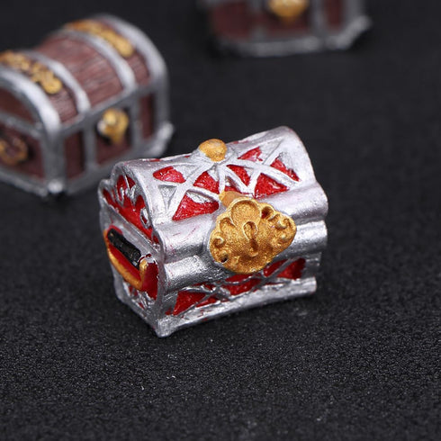 5pcs Pirate Chest Aquarium Decor, Treasure Chest Accessory for Fish Tank Microlandscape