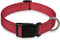 Adjustable Reflective Dog Collar with Buckle, Safety Nylon for Small Medium Large Dogs, Red M