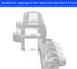Acrylic Aquarium Soft Tube Fixture Holder for Pump Soft Hose, 2 Pieces