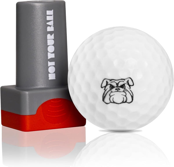 QUBI Golf Ball Stamp - Reusable Self-Inking Marker to Identify Golf Balls, Golf Gift Accessories for Men Women